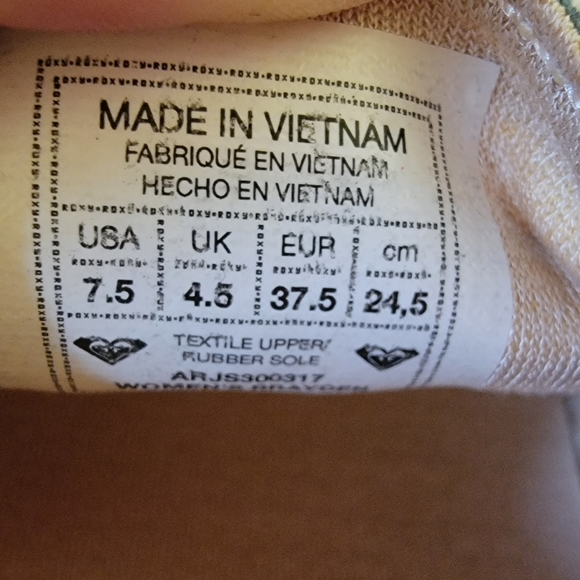 Roxy Women's Brayden Slip on Sneaker Shoe, size US 7.5 - Picture 6 of 6